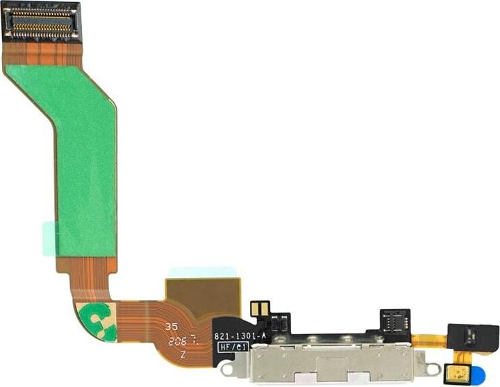 Productafbeelding OEM Systeemconnector + Flexkabel iPhone voor 4s wit (Apple iPhone 4s)