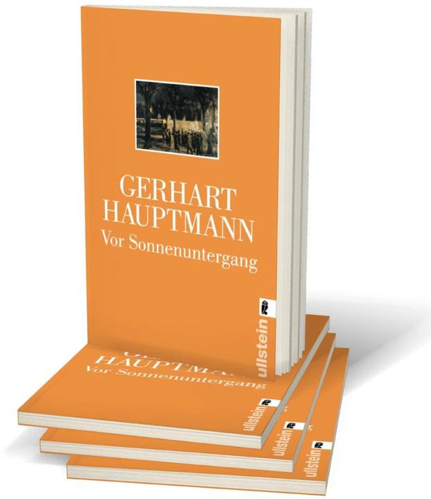 Produktbild Vor Sonnenuntergang (Deutsch, Gerhart Hauptmann, 2007)
