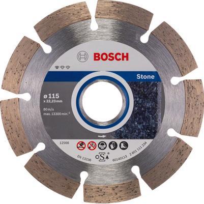 Bosch Professional Zubehör, Sägeblatt, Diamanttrennscheibe Standard for Stone, 180 x 22,23 x 2 x 10 mm, 10er-Pack