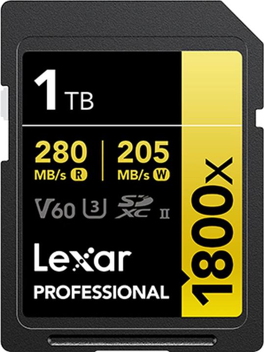 Actual product image Lexar Professional 1800x (1000 GB, SDXC, U3, UHS-II)