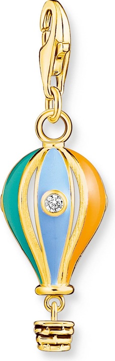 Produktbild Thomas Sabo Charm-Anhänger Bunter Heissluftballon Vergoldet (925er Silber, Emaille)