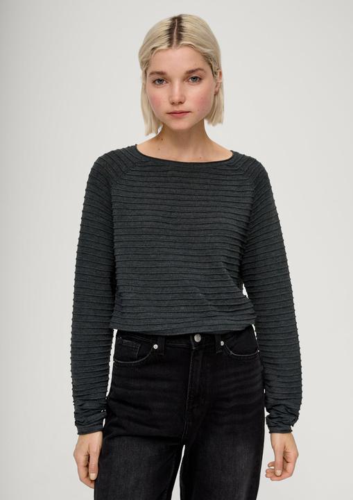 Produktbild S.Oliver Strickpullover Pullover mit Strukturmuster aus Viskosemix (S)