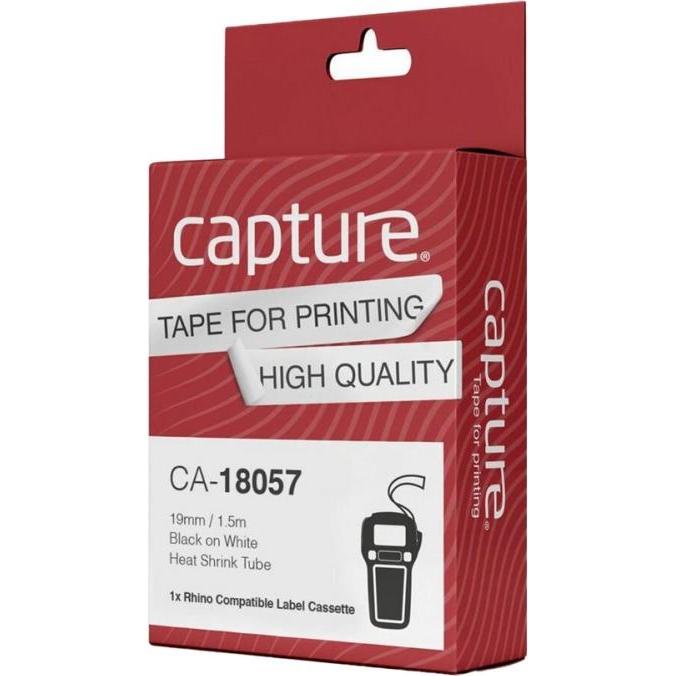 Thumbnail - Capture, Etiketten, 19mm x 1.5m Black on White