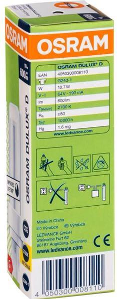 Immagine prodotto Osram Dulux (G24d-1, 600 lm, 1 x)