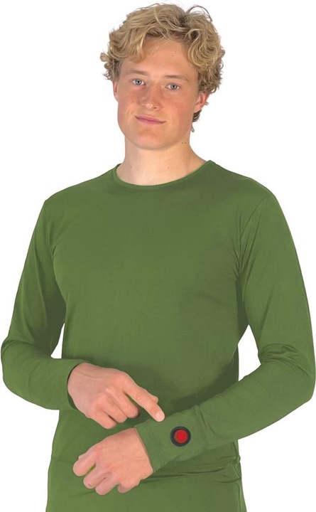 Actual product image Glovii GJ1CM Shirt/Top Blouse Round Neck Long Sleeve Elastane, Polyester (M)
