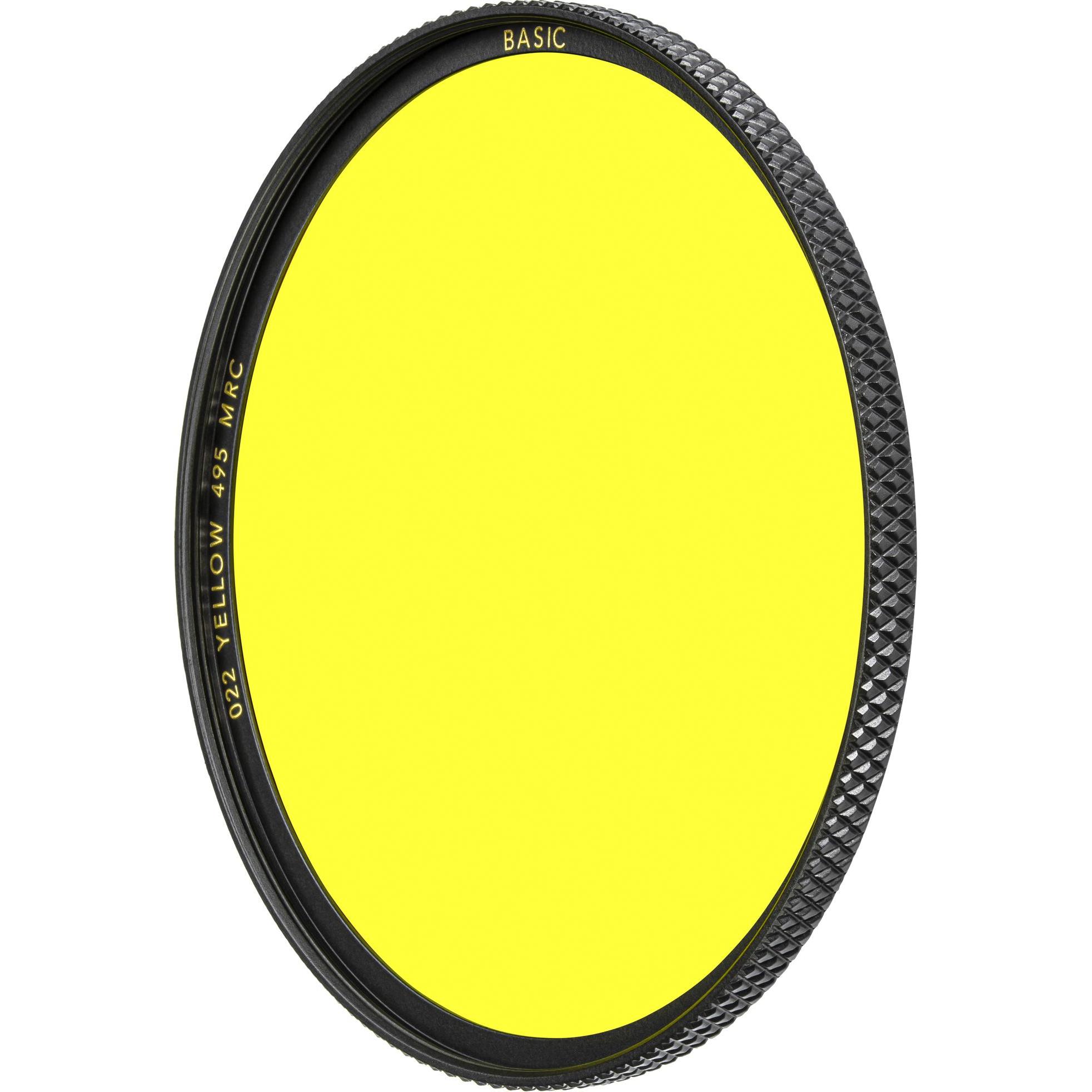 B+W Filter 495 MRC BASIC 67mm (67 mm, Schutzfilter), Objektivfilter, Gelb