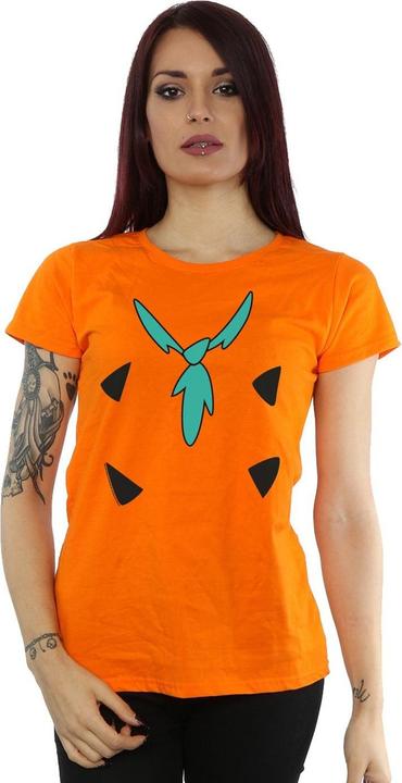 Actual product image The Flintstones Womens/Ladies Fred Flintstone Costume Print Cotton T-Shirt (S)
