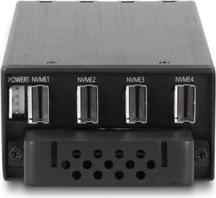 Productafbeelding Delock Slim Bay verwijderbaar frame voor 4 x M.2 NVMe SSD met Slim