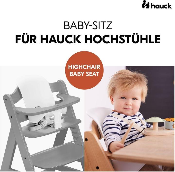 Actual product image Hauck Hochstühle Hochstuhl Alpha Plus Black - im Sparset inkl. (Stair high chair)