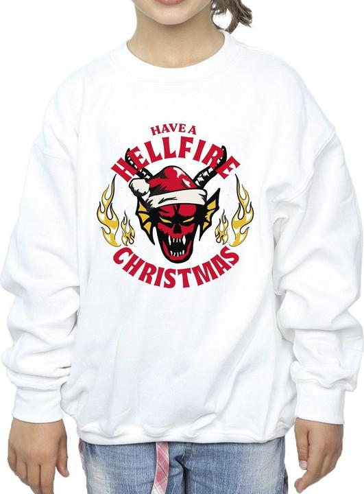 Produktbild Netflix Stranger Things Hellfire Christmas Sweatshirt Mädchen (152, 158)