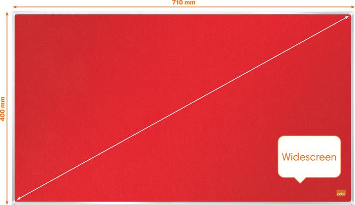 Immagine prodotto Nobo Pannello di feltro Impression Pro 1915419 rosso, 40x71cm (Bacheca, 40 x 71 cm)