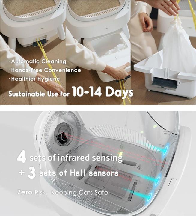 Immagine prodotto Esmée Selbstreinigende Katzentoilette (Lettiera autopulente, Lettiera per gatti aperta)