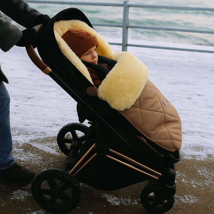 Actual product image Kaiser Baby Kaiser Lammfell Fusssack Coosy, sand