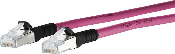 Produktbild Metz Connect 1308453002-E Netzwerkkabel 3 m Cat6a SF/UTP (S-FTP) Magenta (S/FTP, CAT6a, 3 m)