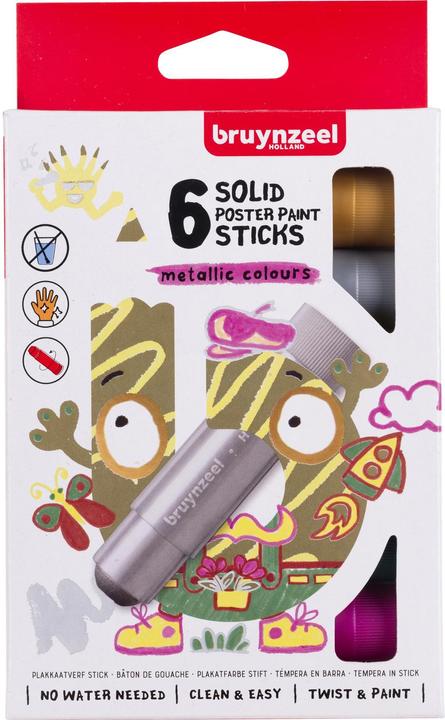 Produktbild Bruynzeel Gouache Sticks Metallic, 6St. (6x)
