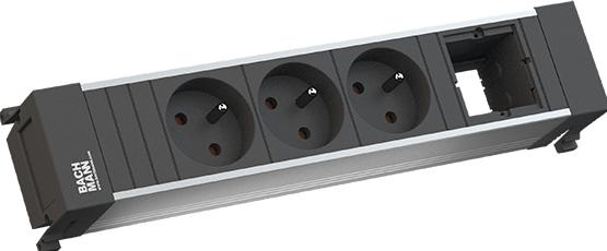 Produktbild Bachmann Power Frame 3xUTE 1xCM power (3x, CEE 7/3, CEE 7/5)