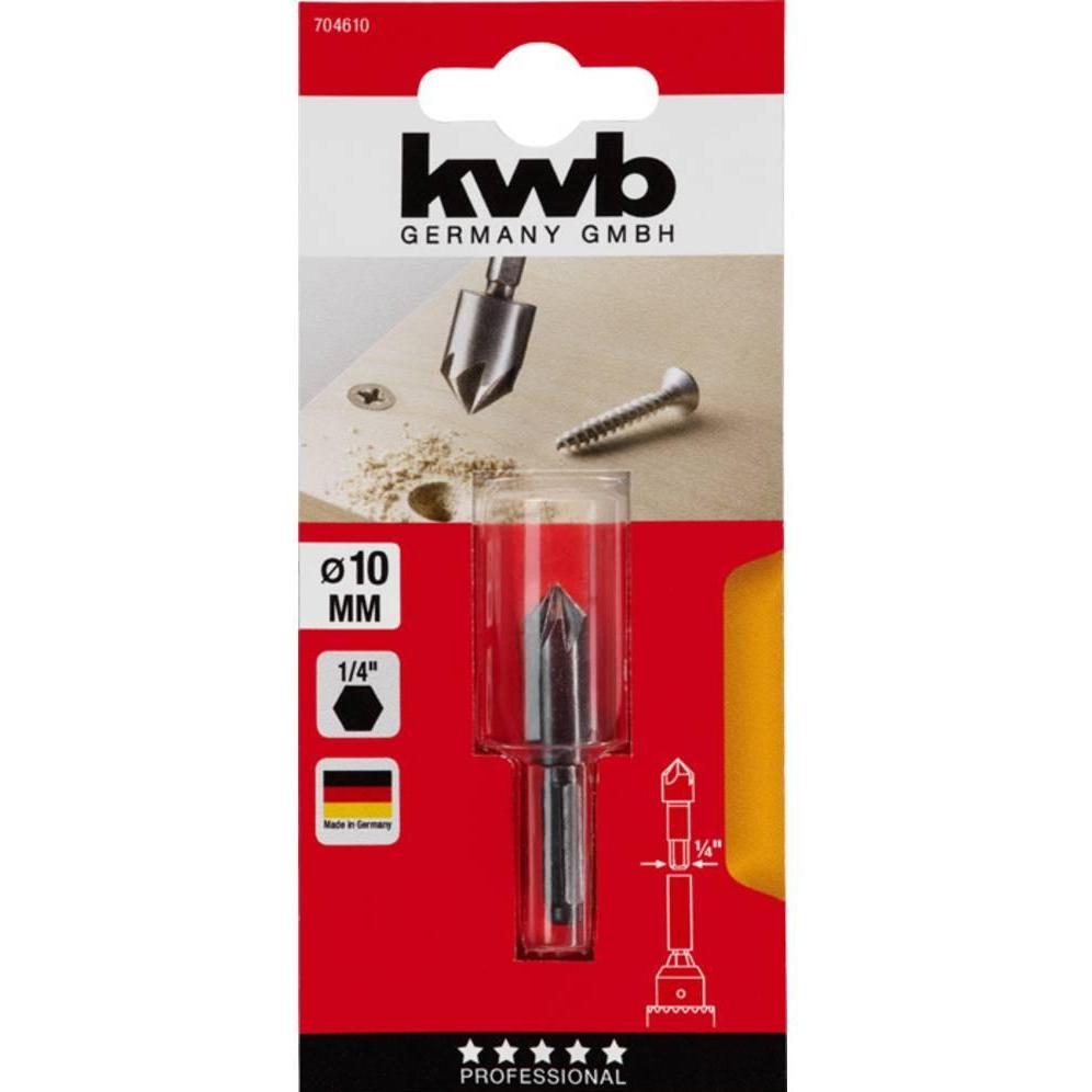 Thumbnail - kwb, Bohrereinsatz, 704610 Bohrsenker 10 mm 1 St. (10 Millimeter)