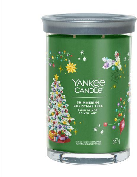 Actual product image Yankee Candle Scented Candle Shimmering Christmas Tree Signature Large Tumbler