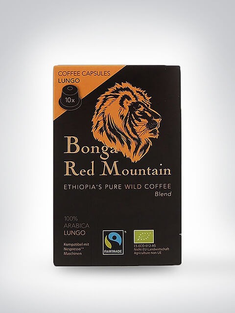 Actual product image Kaffa Bonga Red Mountain, Lungo (10 x Port.)
