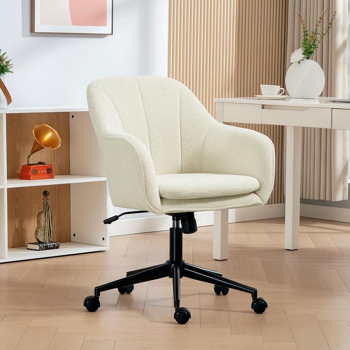 Immagine prodotto Homcom Bürostuhl Polyester, Stahl Beige