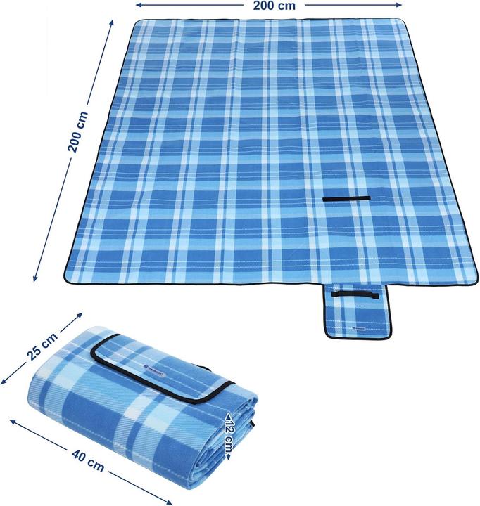 Produktbild Songmics Picknickdecke, 200 x 200 cm