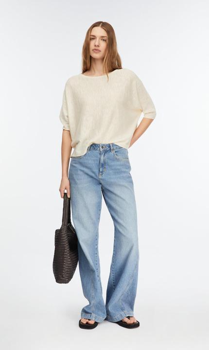 Image du produit Comma Lässiger Leinen-Mix-Pullover in Feinstrick (S)