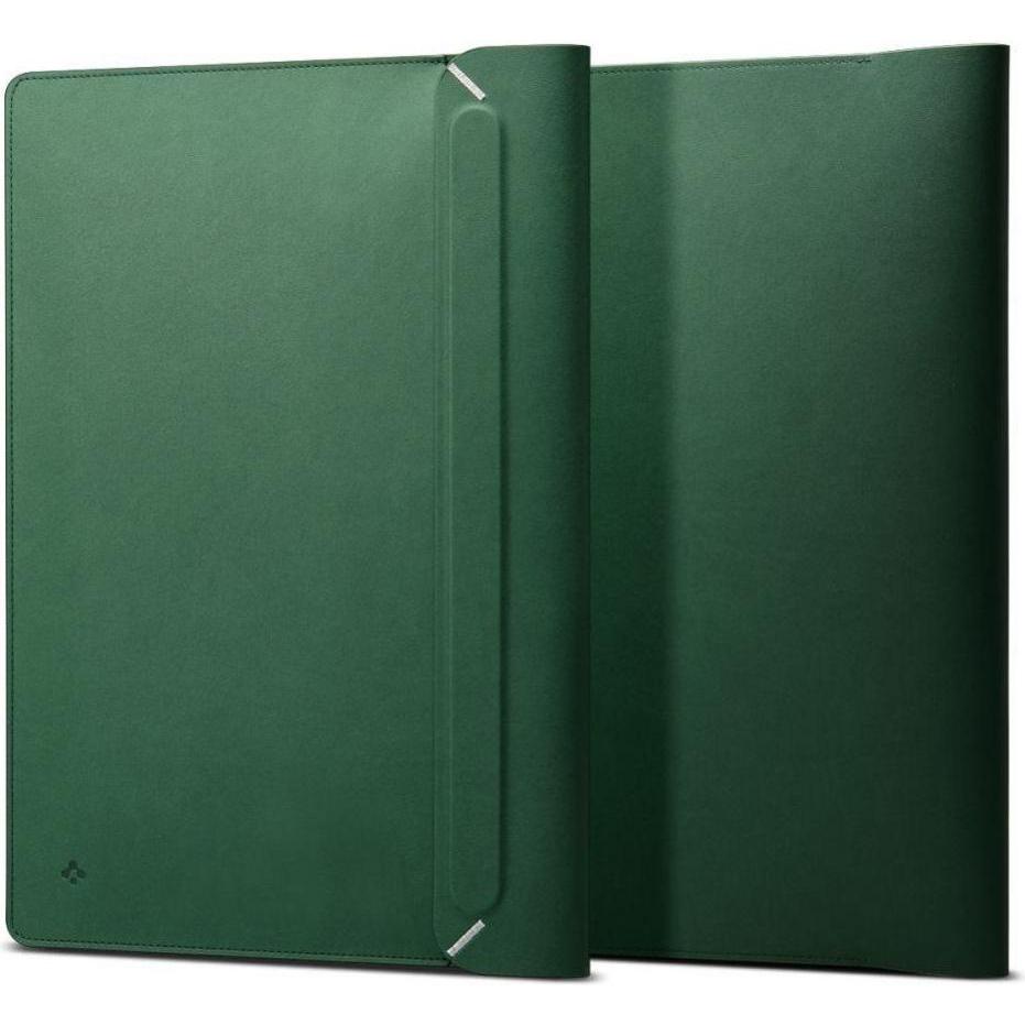 Spigen Valentinus Sleeve Laptop 15-16 zielony/jeju green AFA06420 (16", Universal), Notebooktasche, Grün