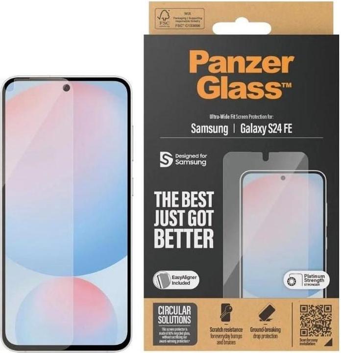 Actual product image PanzerGlass Ultra-Wide Fit (1 Piece, Samsung Galaxy S24 FE)