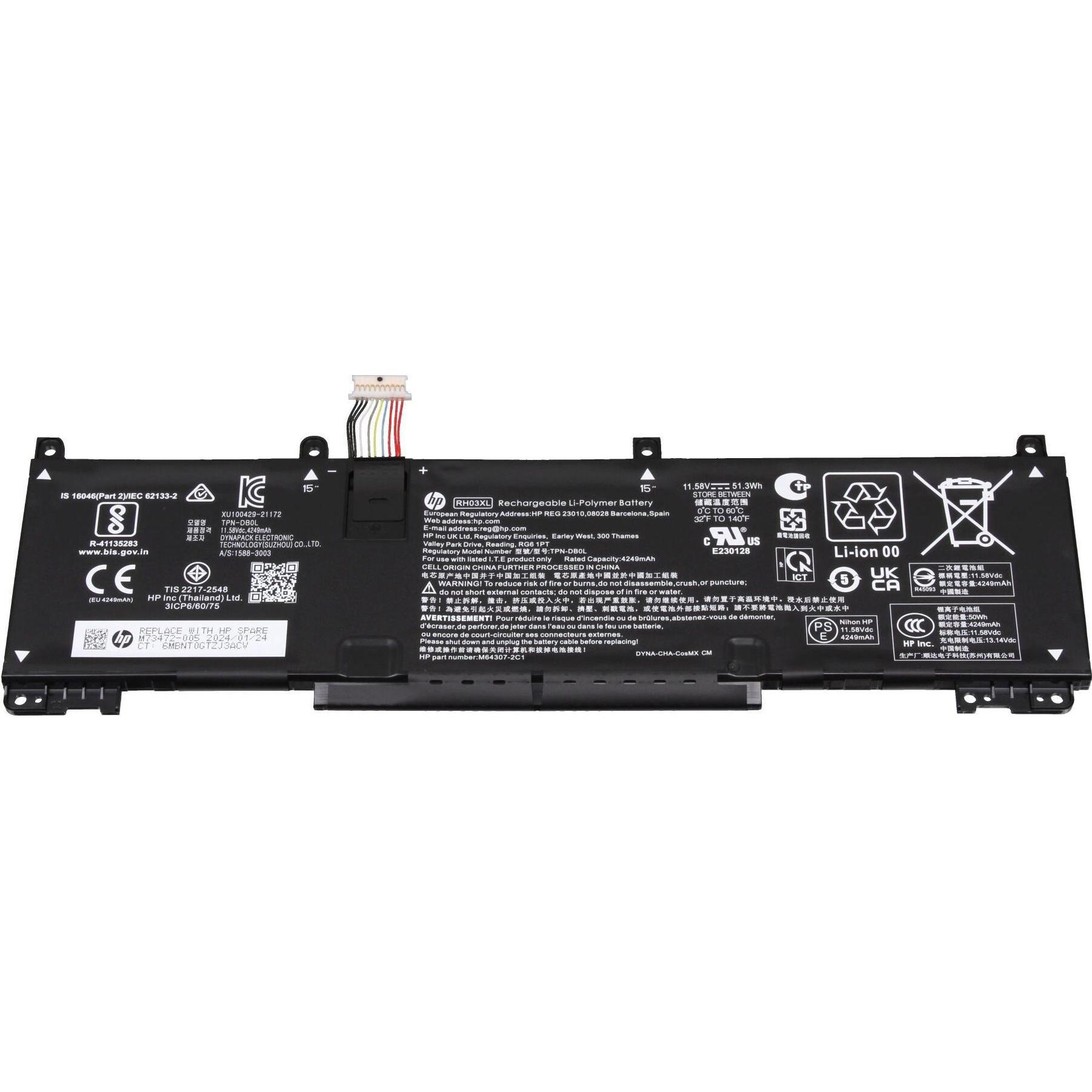 HP M64307-171 (3 Zellen, 4250 mAh), Notebook Akku