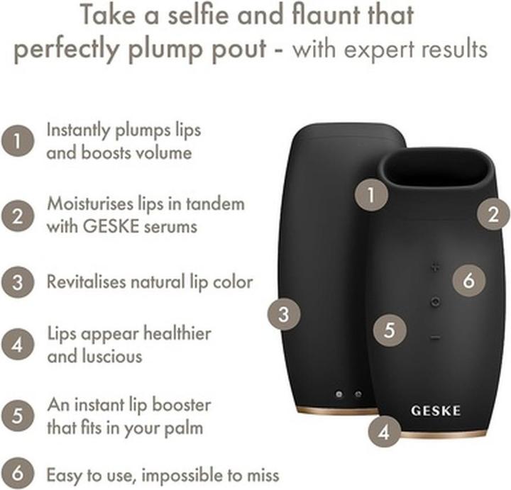 Actual product image Geske Smartappguidedtm Lip Volumizer & Booster 6 in 1 Quick Lip Plumper