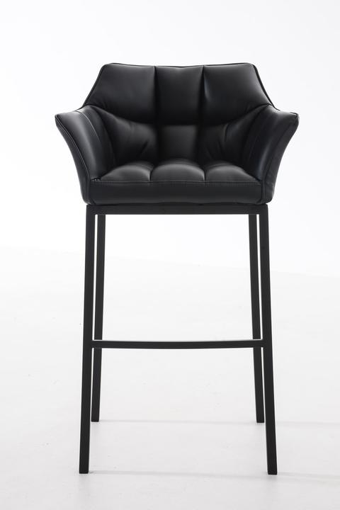 Actual product image CLP Bar stool Damaso B with 4-leg frame, black