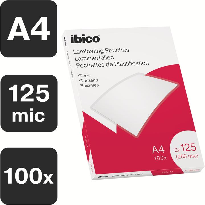 Actual product image Ibico Laminating foil (A4, 100 pcs., 125 µm)