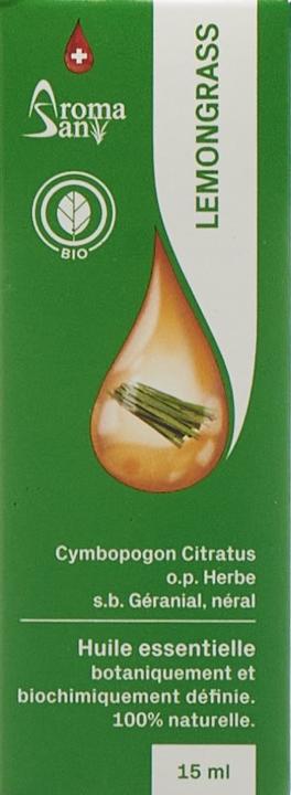 Produktbild AromaSan Zitronengras Bio Ätherisches Öl (15ml)