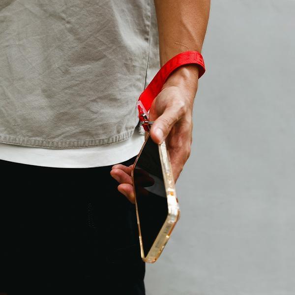 Actual product image Skinarma Scout Handstrap Universal phone lanyard red