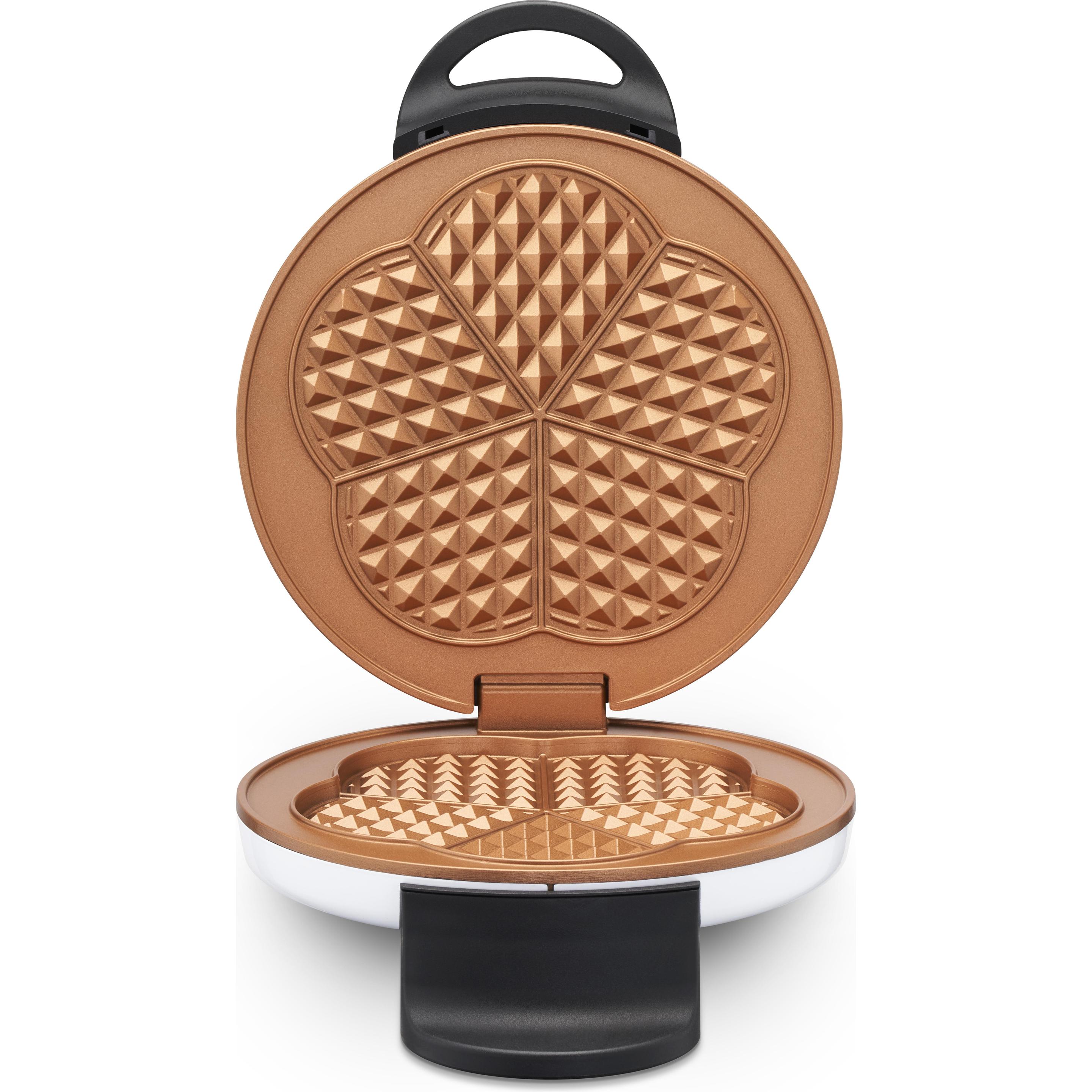 Thumbnail - Trisa Retro Waffles, Waffeleisen, Weiss, Bronze