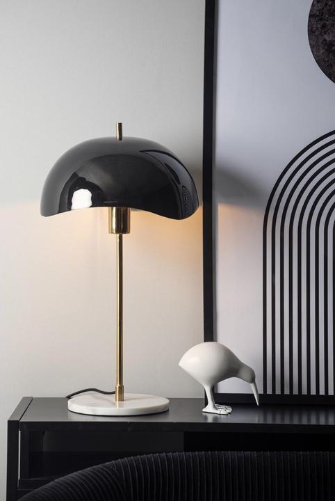 Actual product image Leitmotiv enamelled table lamp waved dome (E27)