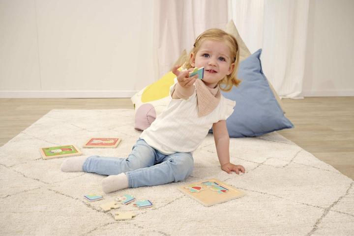 Actual product image Eichhorn EH Inlay puzzle Friends, 6-sort. (9 pieces)