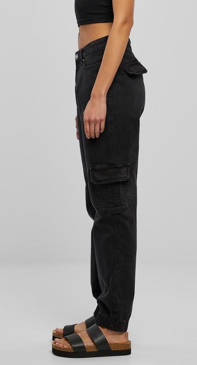 Actual product image Urban Classics Ladies Organic Stretch Denim Cargo Pants - 16966 (27)