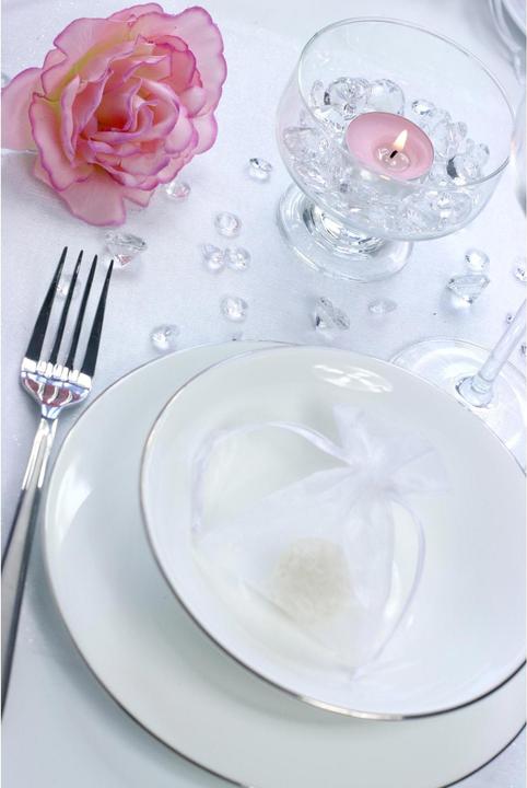 Productafbeelding Partydeco Strooidecoratie diamanten 1,2 cm, 100 stuks, transparant (100 Pcs.)