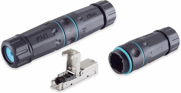 Actual product image Shiverpeaks S/CONN maximum connectivity network adapter patch cable coupling LSA connector, CAT 6, IP68, outdoor (Network coupling)