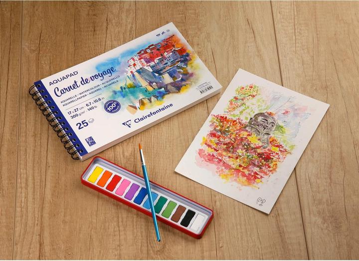 Produktbild Clairefontaine Aquapad Spiralbuch (22 x 14 cm)