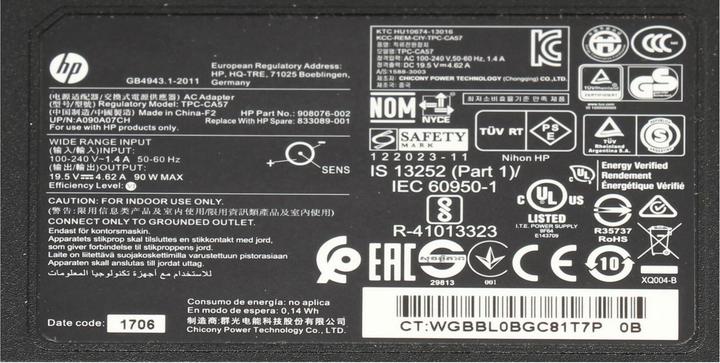Actual product image HP 773553-001 (90 W)