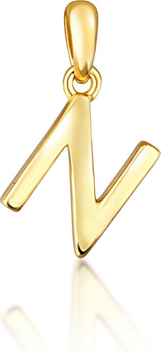 Image du produit JVD Pendentif Minimaliste Lettre "N" plaquée or SVLP0948XH2GO0N