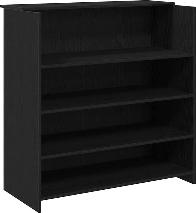 Actual product image vidaXL Reception counter black oak look 100x50x103.5cm wood-based material