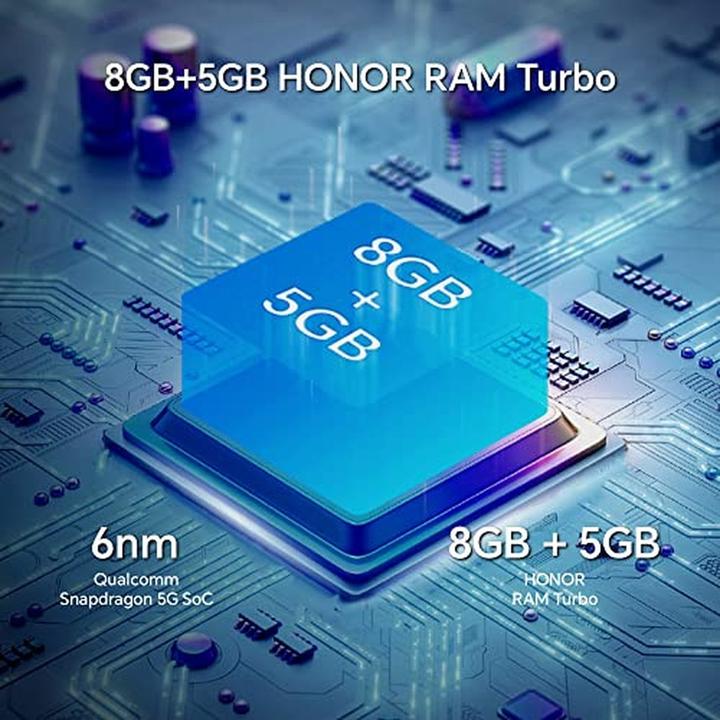 Actual product image Honor Magic5 Lite (256 GB, Silver, 6.67", Dual SIM, 5G)