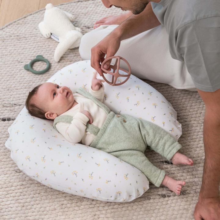 Actual product image Doomoo Softy Nursing Pillow, flower yellow