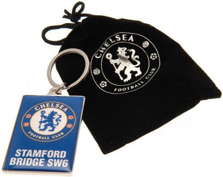 Actual product image Chelsea FC Stamford Bridge Crest Keyring