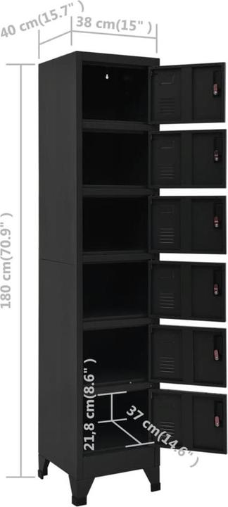 Produktbild vidaXL Archibaldo (38 x 40 x 180 cm)