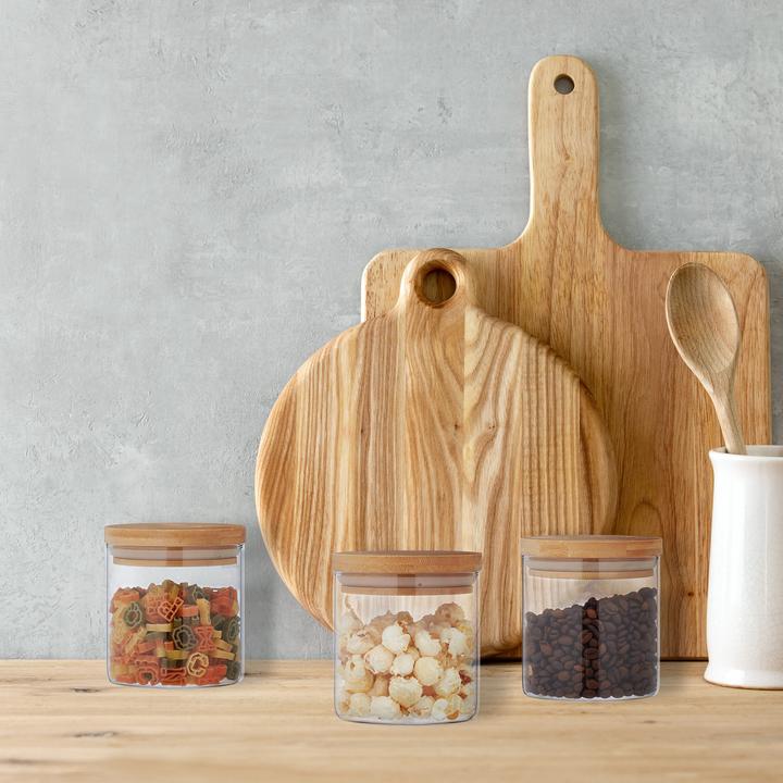 Produktbild Relaxdays 3x Vorratsglas (0.50 l)