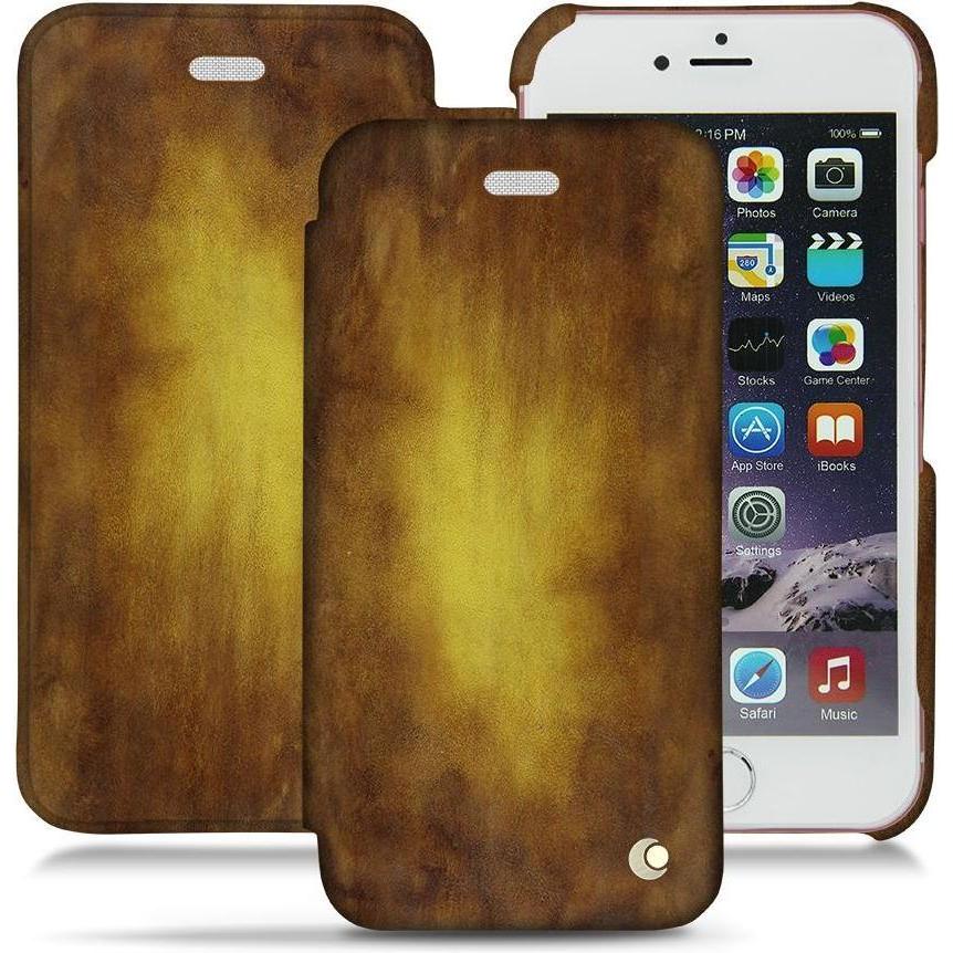 Thumbnail - Noreve Lederschutzhülle horizontal (Apple iPhone 6s Plus), Smartphone Hülle, Gold